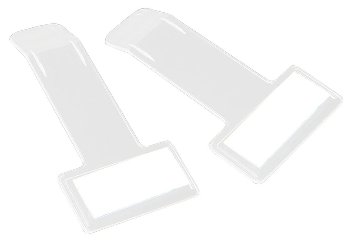 Set 2 suporturi auto, carduri parcare, plastic, 7,4 x 3,9 x 0,1 cm - imagine 5